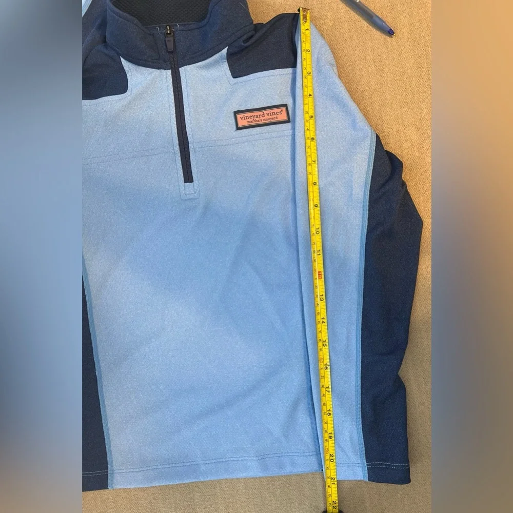 NWT Boys Vineyard Vines Performance Mesh LS Shep Shirt 1/4 Zip Small (8-10) - Picture 6 of 8